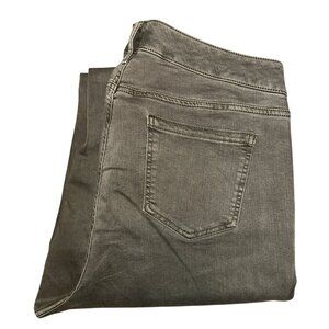 Torrid Plus Size Ankle Skinny Leg Pants Womens 20T 30 Green Pockets Stretch